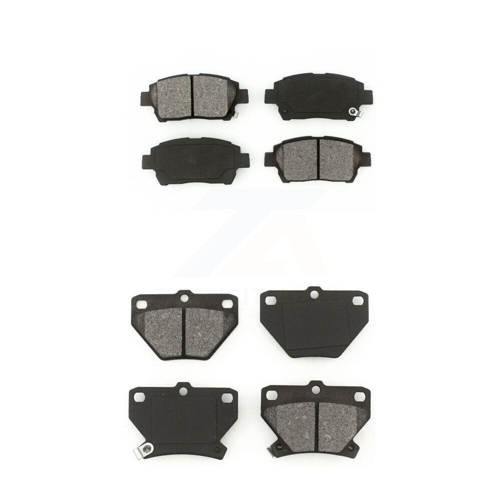 Semi-Metallic Brake Pads Front Rear Kit For 2000 Toyota Celica GT