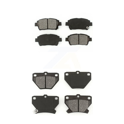 Semi-Metallic Brake Pads Front Rear Kit For 2000 Toyota Celica GT