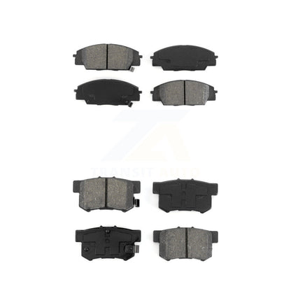 Semi-Metallic Brake Pads Front Rear Kit For Honda Civic Acura CSX RSX S2000
