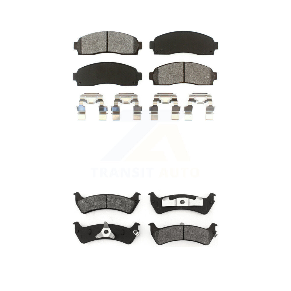 Semi-Metallic Brake Pads Front Rear Kit For 2001 Ford Explorer Sport