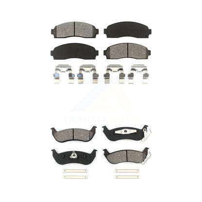 Semi-Metallic Brake Pads Front Rear Kit For Ford Ranger Mazda B2300 B4000