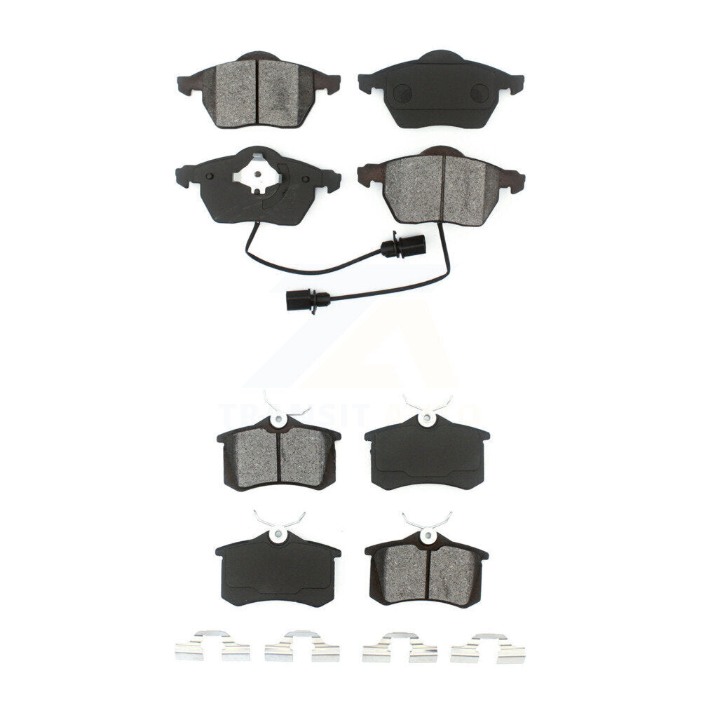 Semi-Metallic Brake Pads Front Rear Kit For Audi A4 Quattro A6 S4