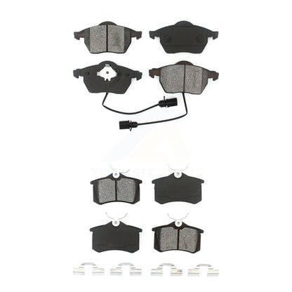 Semi-Metallic Brake Pads Front Rear Kit For Audi A4 Quattro A6 S4