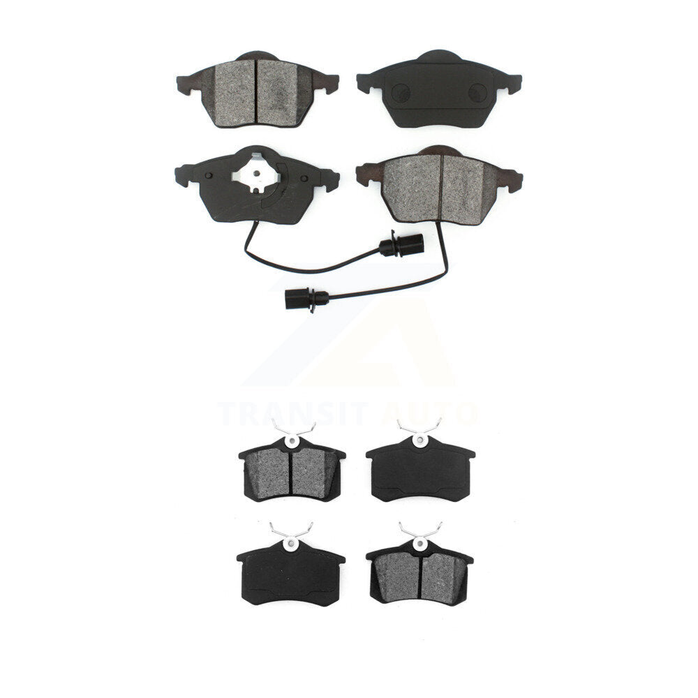 Semi-Metallic Brake Pads Front Rear Kit For Volkswagen Passat Audi A4 Quattro A6