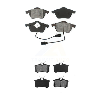 Semi-Metallic Brake Pads Front Rear Kit For Volkswagen Passat Audi A4 Quattro A6