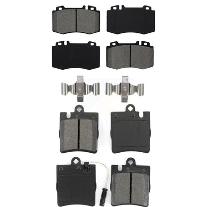 Semi-Metallic Brake Pads Front Rear Kit For Mercedes-Benz C230 SLK350 C320 C350