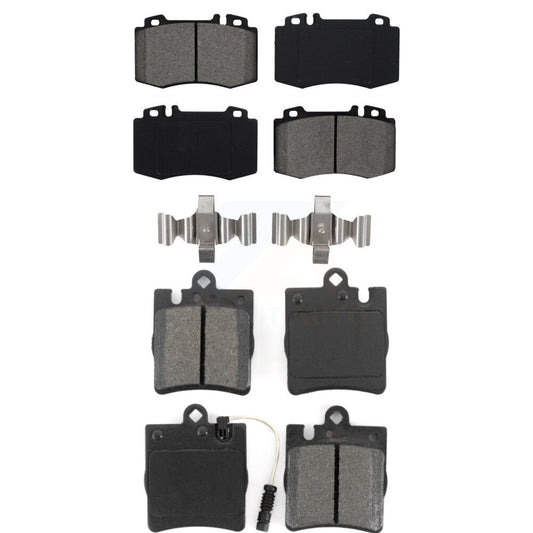 Semi-Metallic Brake Pads Front Rear Kit For Mercedes-Benz C230 SLK350 C320 C350