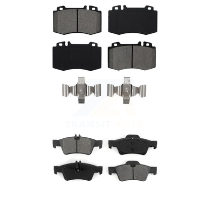Semi-Metallic Brake Pads Front Rear Kit For Mercedes-Benz E350 SL500 SL550 E500