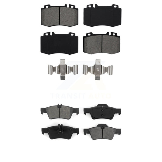 Semi-Metallic Brake Pads Front Rear Kit For Mercedes-Benz E350 SL500 SL550 E500