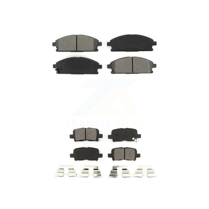 Semi-Metallic Brake Pads Front Rear Kit For 2003-2006 Acura MDX