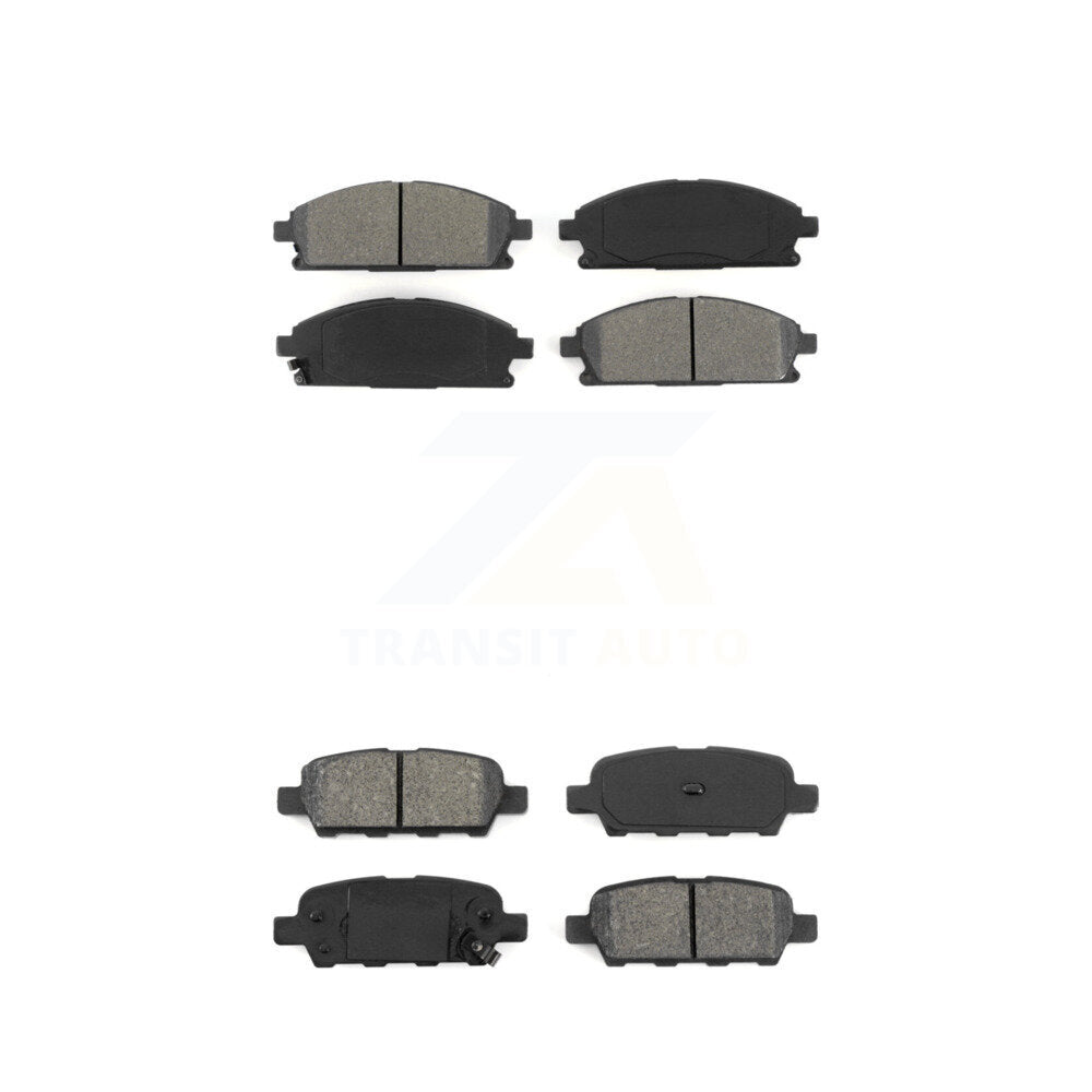 Semi-Metallic Brake Pads Front Rear Kit For Nissan X-Trail Quest