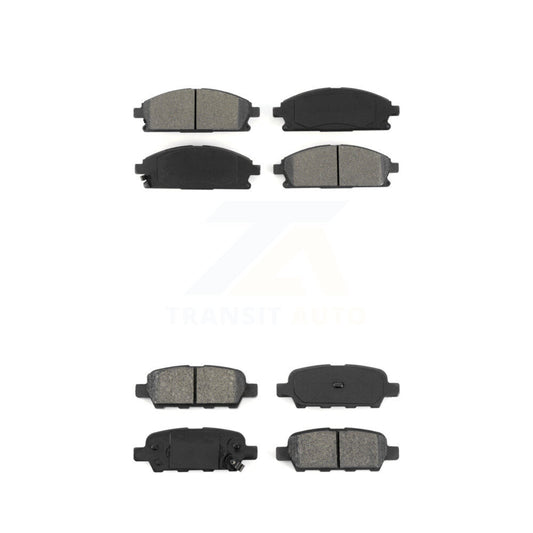 Semi-Metallic Brake Pads Front Rear Kit For Nissan X-Trail Quest