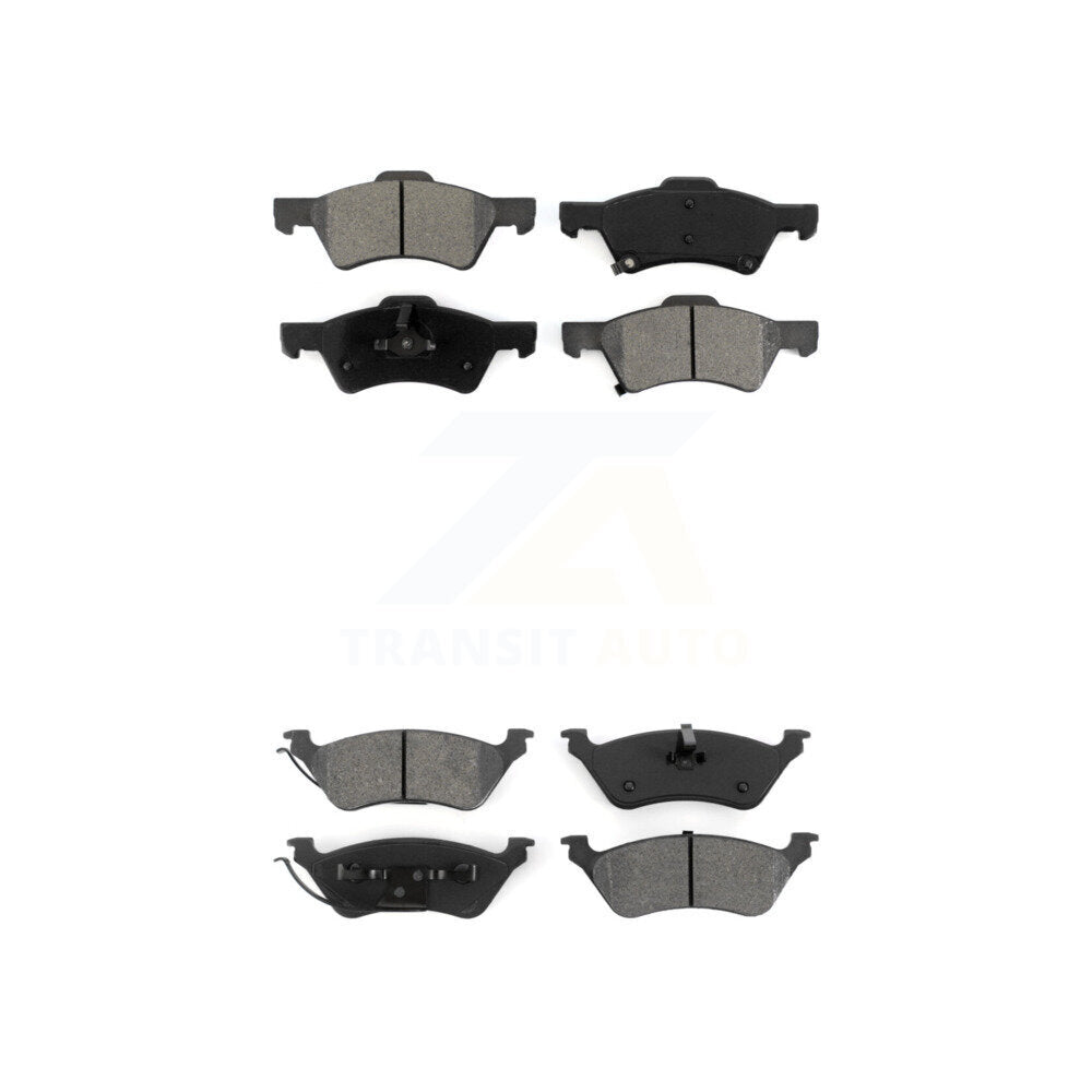 Semi-Metallic Brake Pads Front Rear Kit For Dodge Grand Caravan Chrysler Town &
