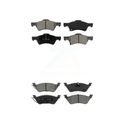 Semi-Metallic Brake Pads Front Rear Kit For Dodge Grand Caravan Chrysler Town &