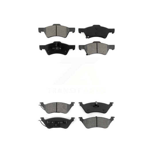 Semi-Metallic Brake Pads Front Rear Kit For Dodge Grand Caravan Chrysler Town &