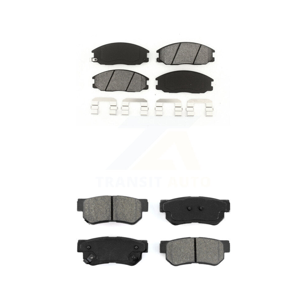 Semi-Metallic Brake Pads Front Rear Kit For Hyundai Santa Fe Kia Amanti XG350