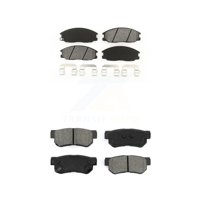 Semi-Metallic Brake Pads Front Rear Kit For Hyundai Santa Fe Kia Amanti XG350