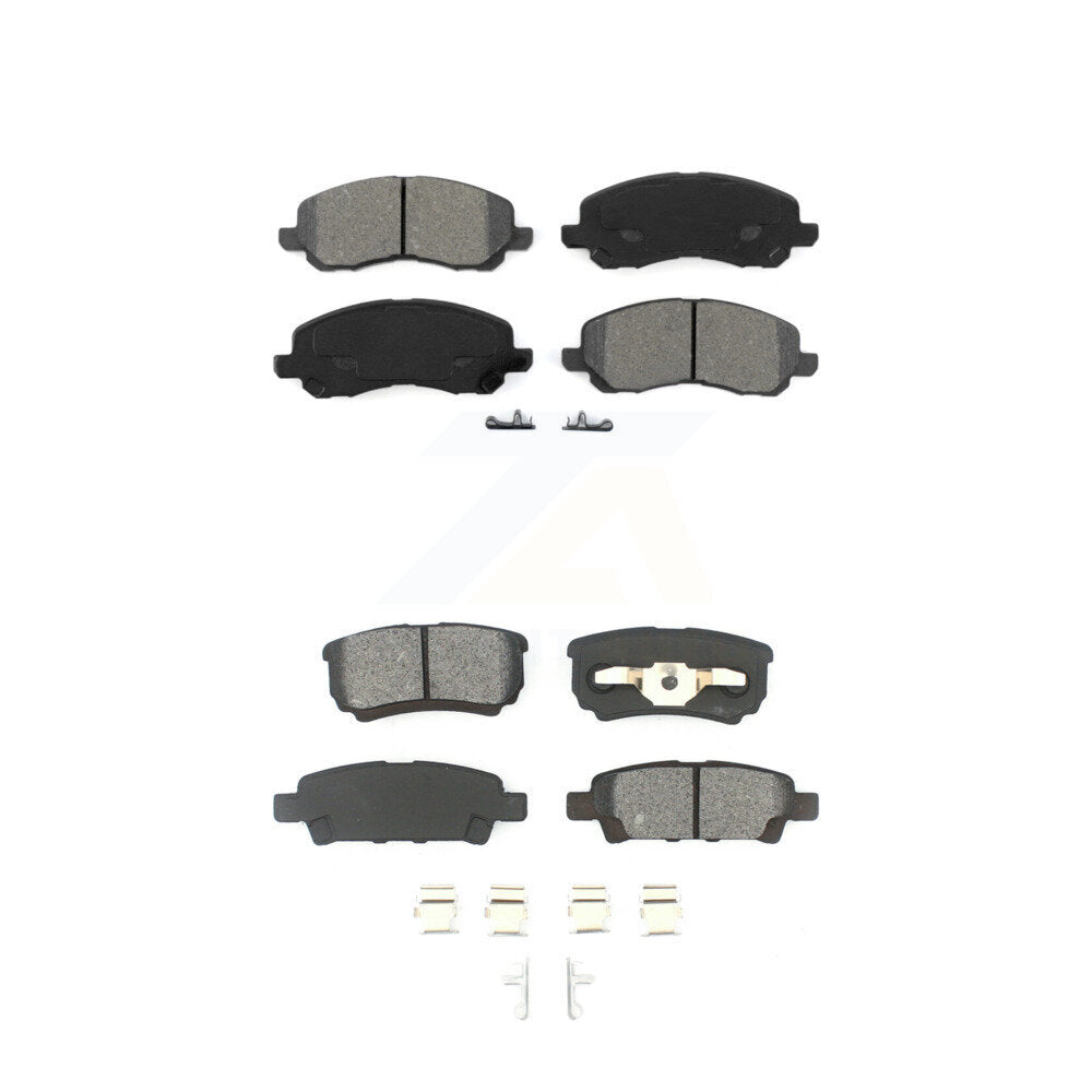 Semi-Metallic Brake Pads Front Rear Kit For Jeep Patriot Mitsubishi Lancer Dodge