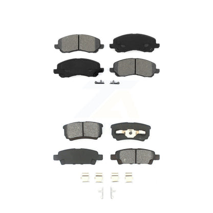 Semi-Metallic Brake Pads Front Rear Kit For Jeep Patriot Mitsubishi Lancer Dodge
