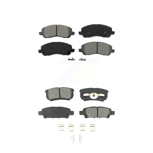 Semi-Metallic Brake Pads Front Rear Kit For Jeep Patriot Mitsubishi Lancer Dodge