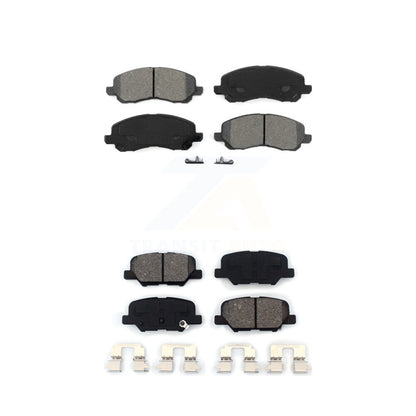 Semi-Metallic Brake Pads Front Rear Kit For Mitsubishi RVR Outlander Sport
