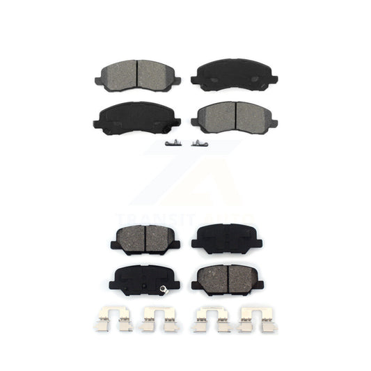 Semi-Metallic Brake Pads Front Rear Kit For Mitsubishi RVR Outlander Sport