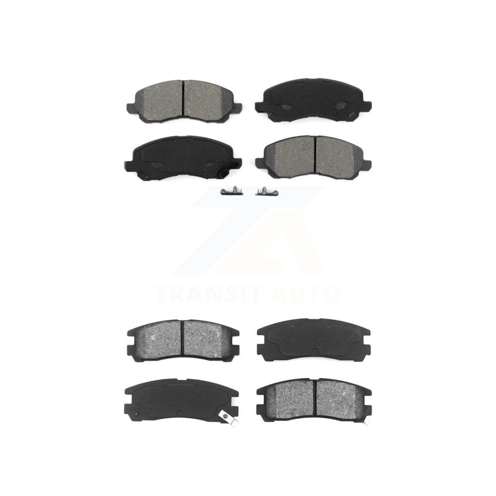 Semi-Metallic Brake Pads Front Rear Kit For Mitsubishi Chrysler Sebring Eclipse