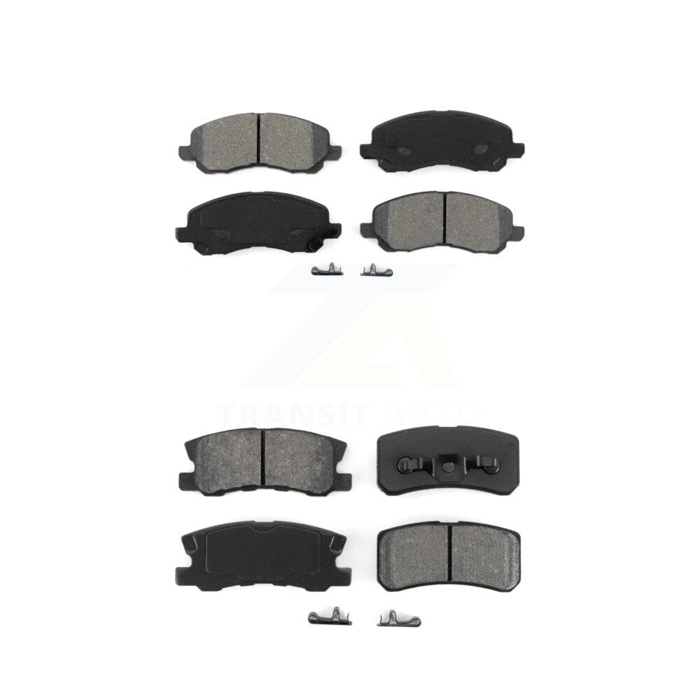 Semi-Metallic Brake Pads Front Rear Kit For Jeep Mitsubishi Patriot Lancer 200
