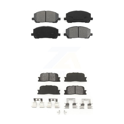 Semi-Metallic Brake Pads Front Rear Kit For 2001-2003 Toyota Highlander