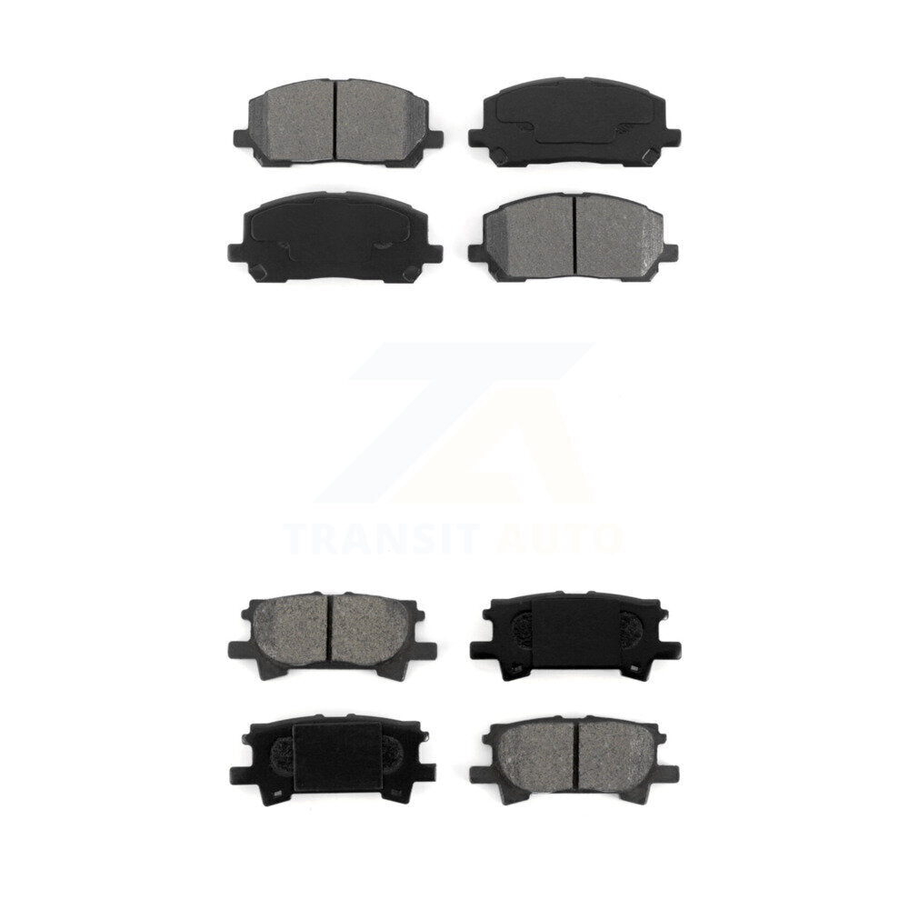 Semi-Metallic Brake Pads Front Rear Kit For Toyota Highlander