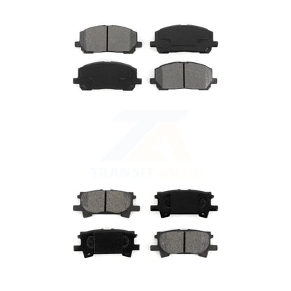 Semi-Metallic Brake Pads Front Rear Kit For Toyota Highlander