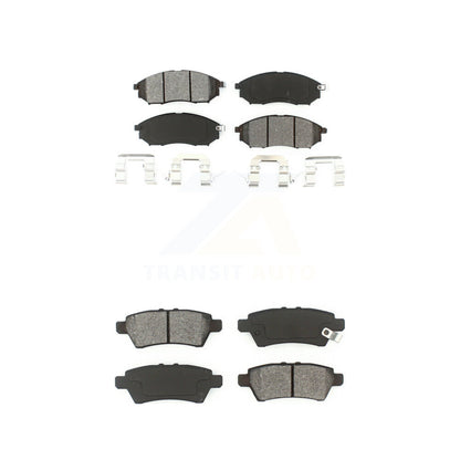 Semi-Metallic Brake Pads Front Rear Kit For 2008-2012 Nissan Pathfinder 5.6L