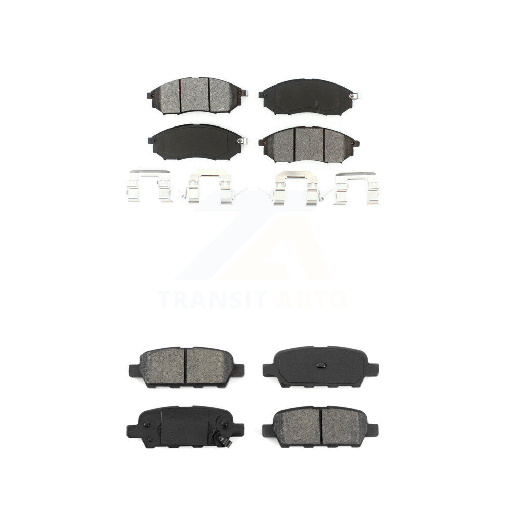 Semi-Metallic Brake Pads Front Rear Kit For INFINITI Nissan Murano G37 G35 EX35