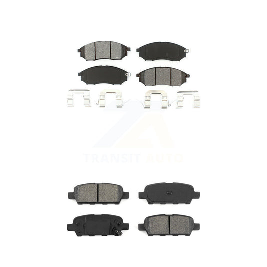 Semi-Metallic Brake Pads Front Rear Kit For INFINITI Nissan Murano G37 G35 EX35
