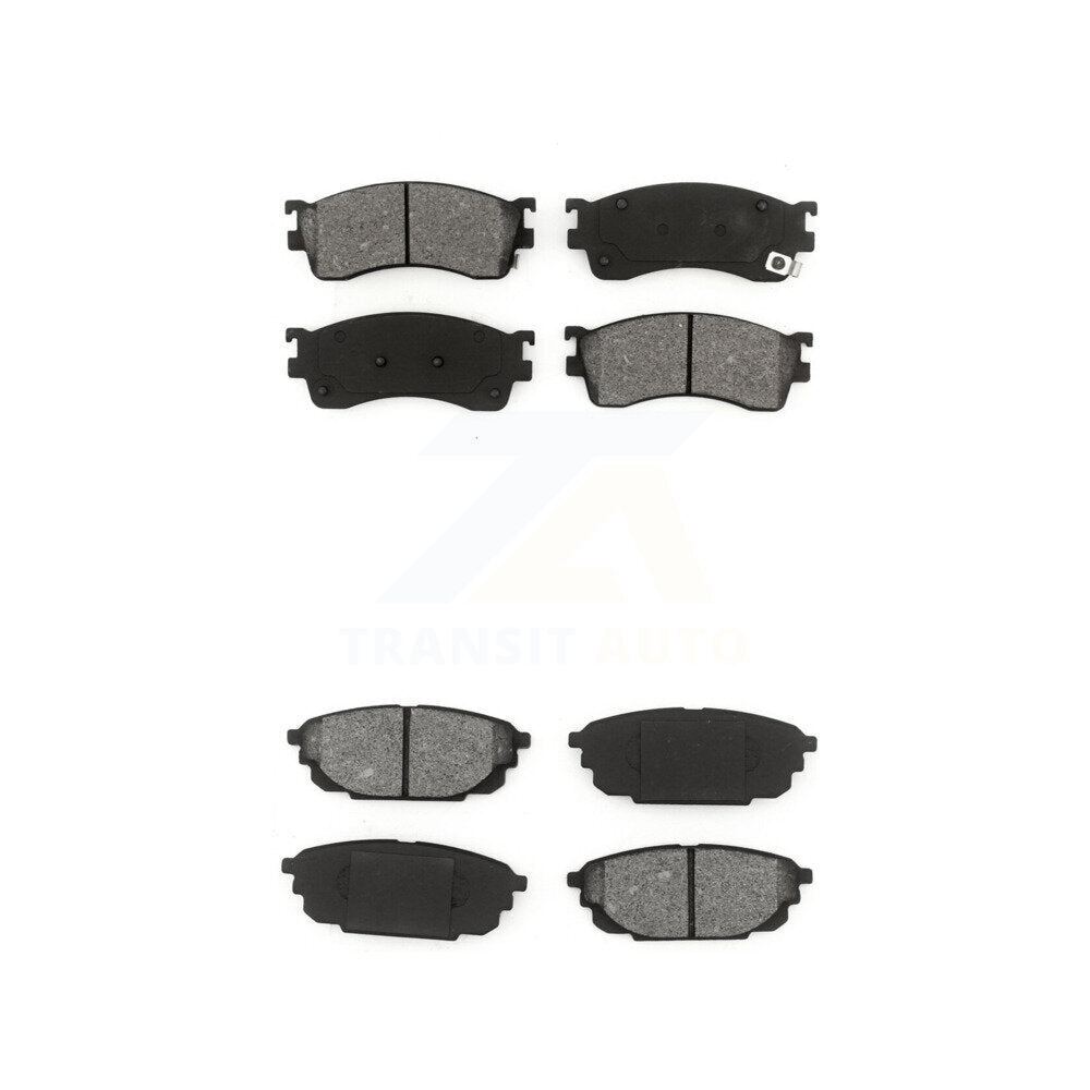 Semi-Metallic Brake Pads Front Rear Kit For Mazda Protege Protege5