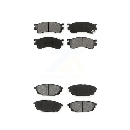 Semi-Metallic Brake Pads Front Rear Kit For Mazda Protege Protege5