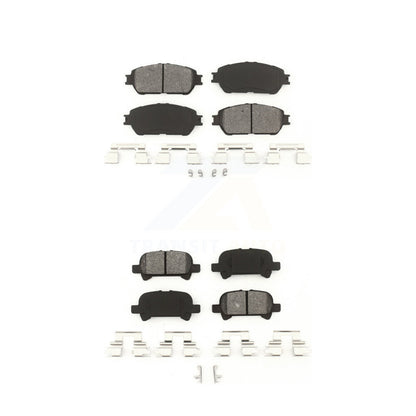 Semi-Metallic Brake Pads Front Rear Kit For Toyota Camry Solara Avalon