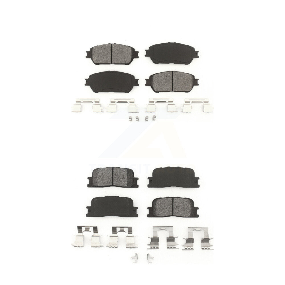 Semi-Metallic Brake Pads Front Rear Kit For Toyota Camry Lexus ES330 ES300