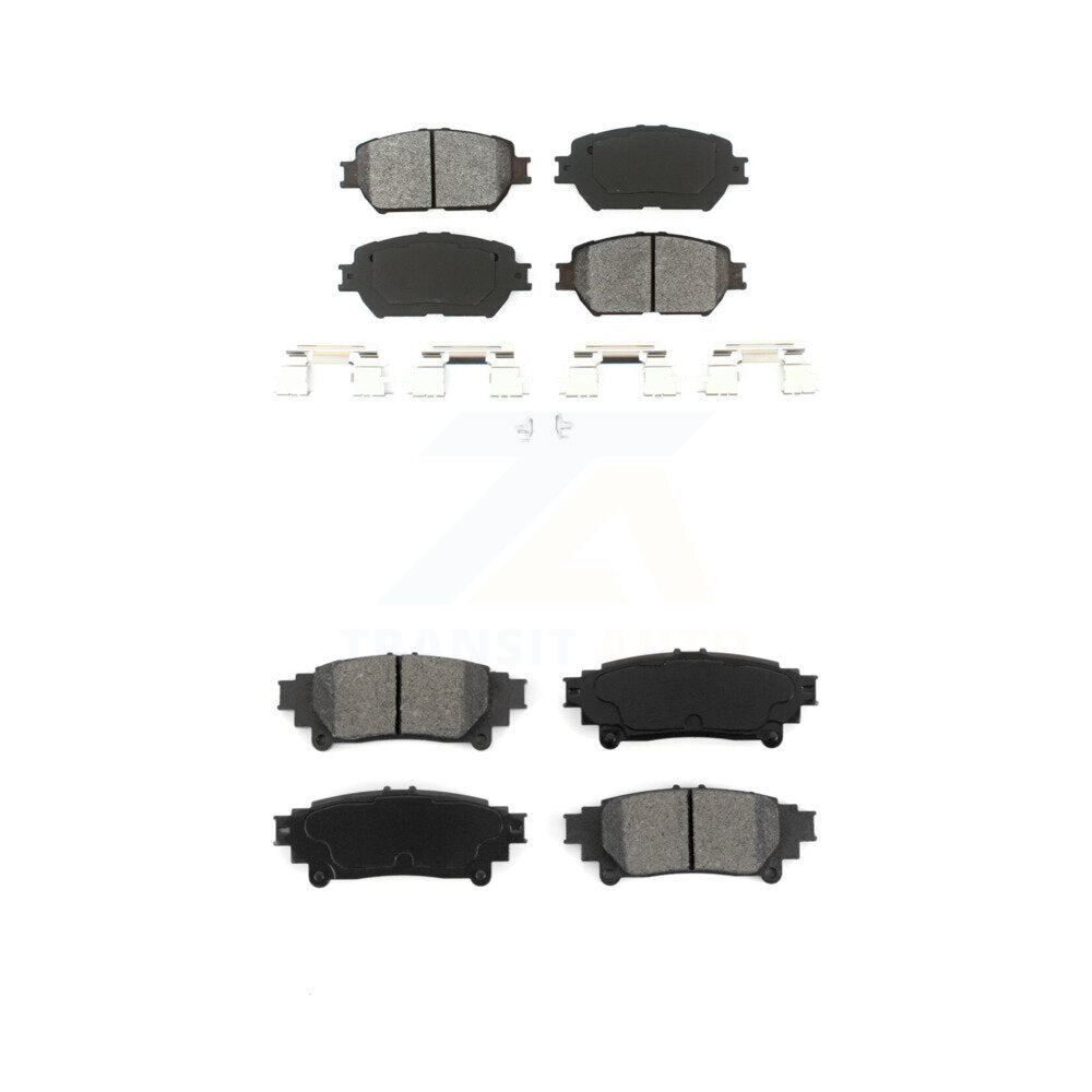 Semi-Metallic Brake Pads Front Rear Kit For 2014 Lexus IS250 C F Sport