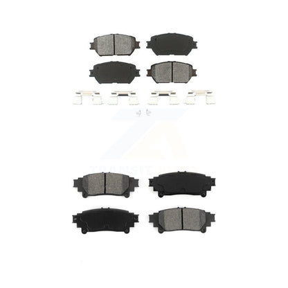 Semi-Metallic Brake Pads Front Rear Kit For 2014 Lexus IS250 C F Sport