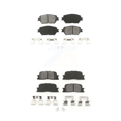 Semi-Metallic Brake Pads Front Rear Kit For Toyota Camry