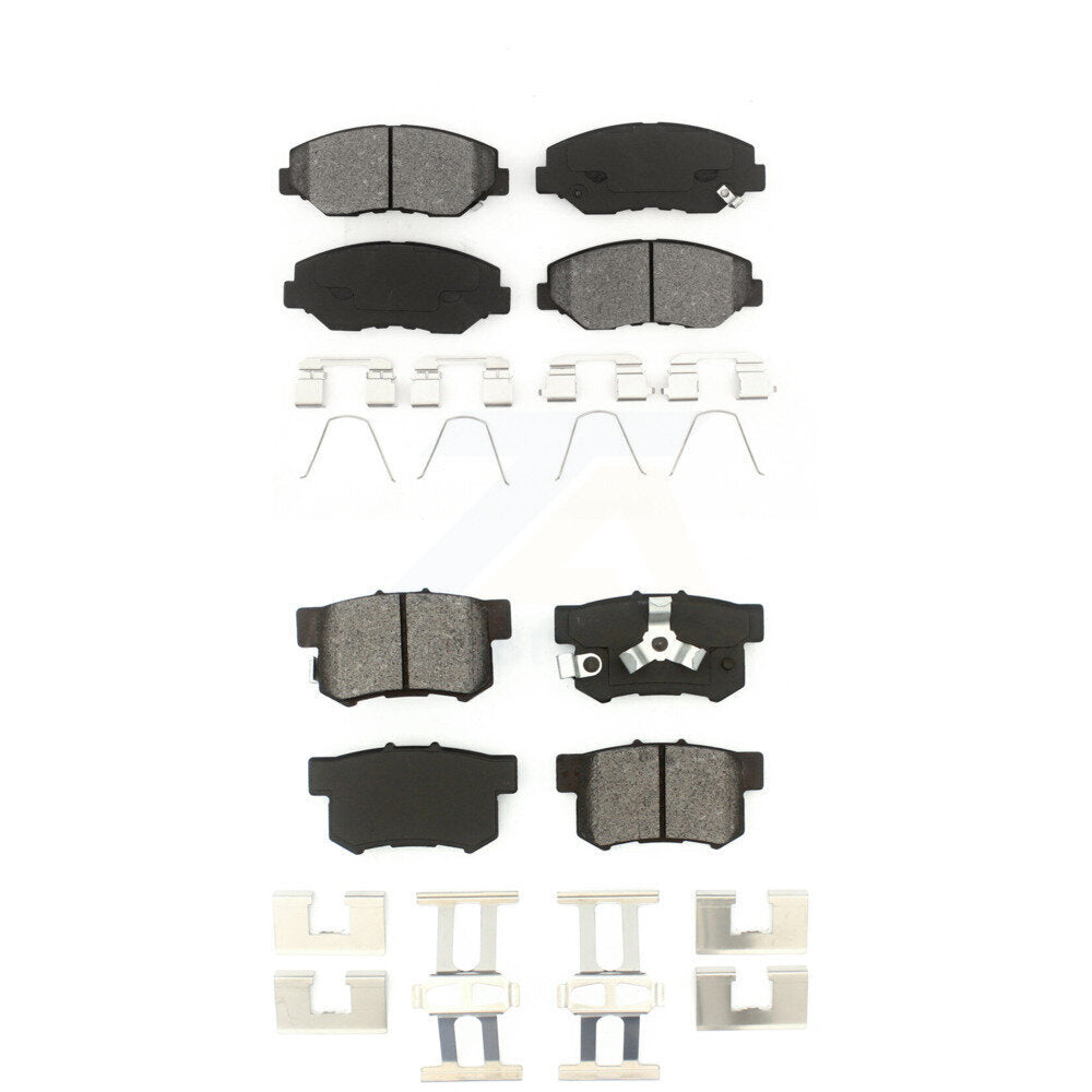 Semi-Metallic Brake Pads Front Rear Kit For Honda CR-V