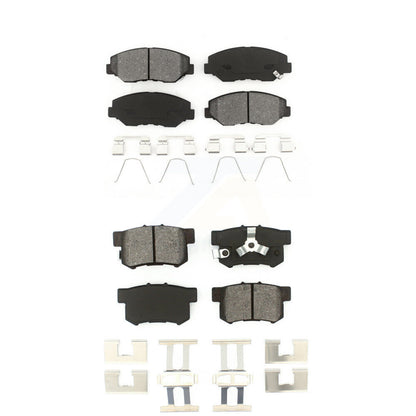 Semi-Metallic Brake Pads Front Rear Kit For Honda CR-V