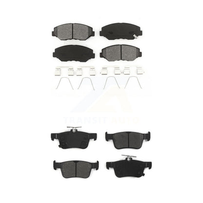 Semi-Metallic Brake Pads Front Rear Kit For Honda Civic