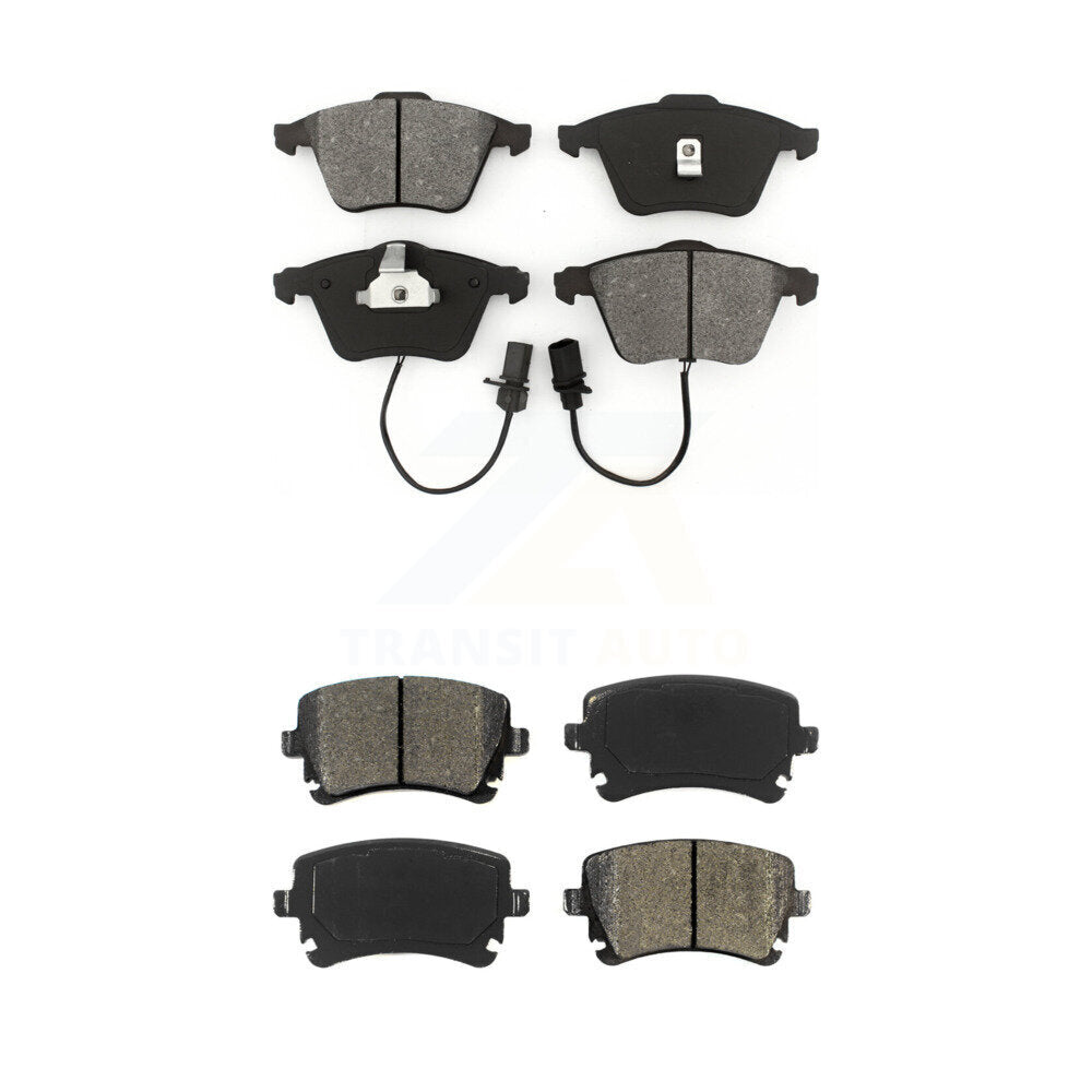 Semi-Metallic Brake Pads Front Rear Kit For Audi RS6