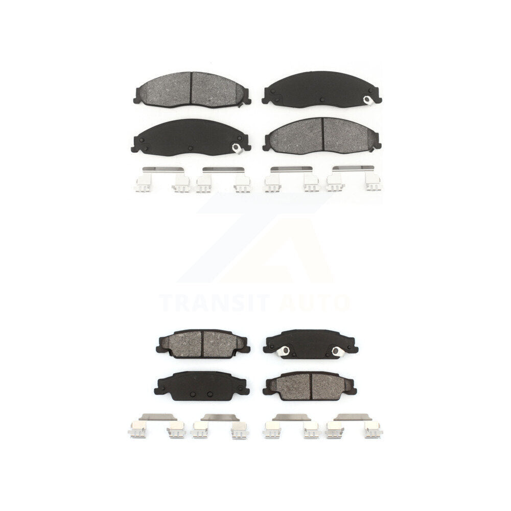 Semi-Metallic Brake Pads Front Rear Kit For Pontiac Grand Prix Cadillac CTS STS
