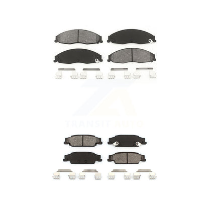 Semi-Metallic Brake Pads Front Rear Kit For Pontiac Grand Prix Cadillac CTS STS