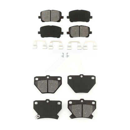 Semi-Metallic Brake Pads Front Rear Kit For Toyota Corolla Matrix Pontiac Vibe