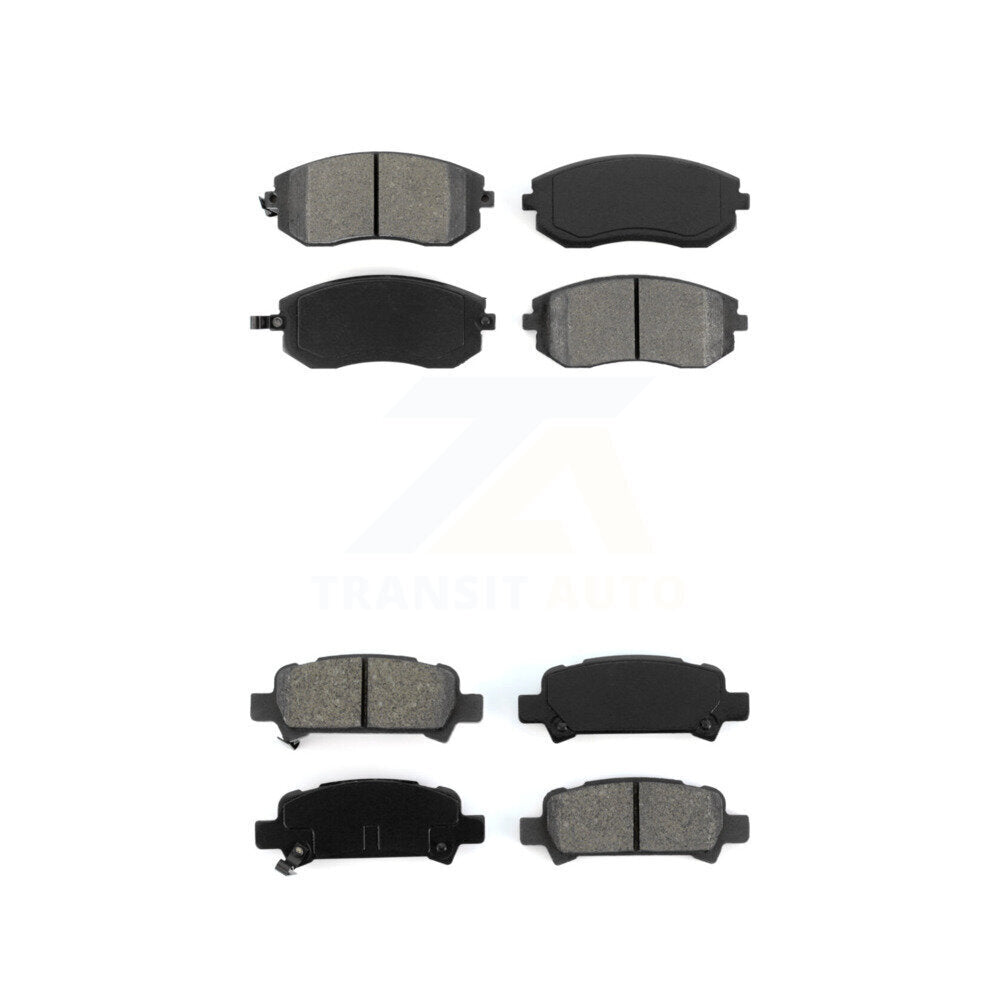Semi-Metallic Brake Pads Front Rear Kit For Subaru Impreza Outback Legacy Baja