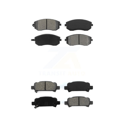 Semi-Metallic Brake Pads Front Rear Kit For Subaru Impreza Outback Legacy Baja